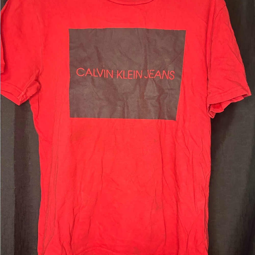 Calvin Klein Jeans Bold Red Tee